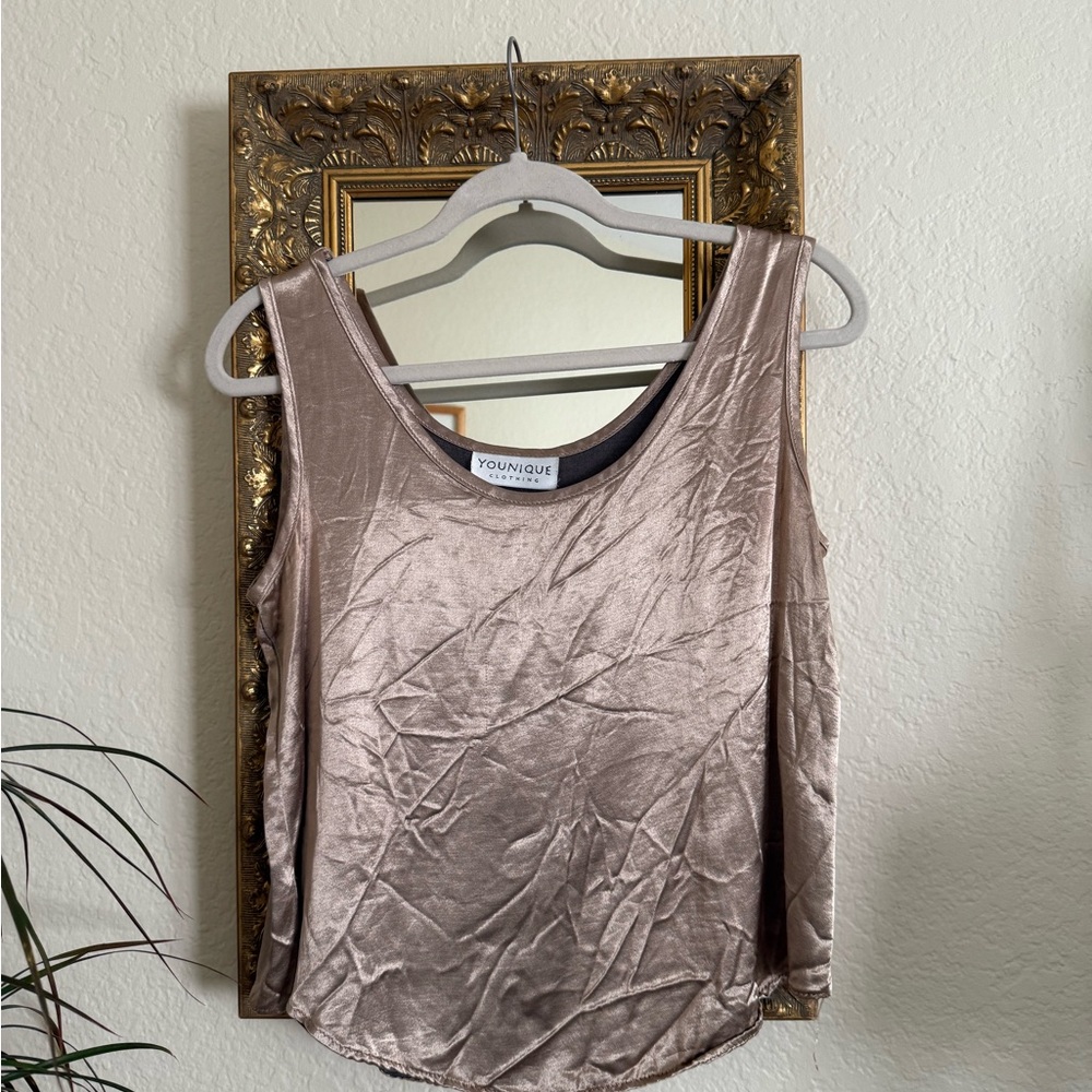 Vintage Younique Women's gold Tank Top